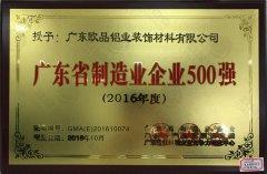 广东省制造业企业500强